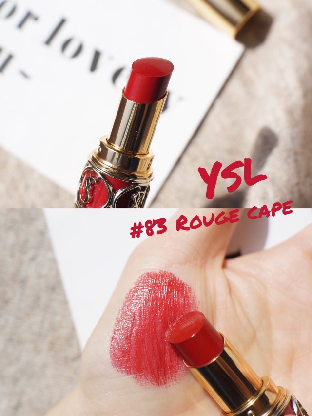 ysl 圆管新色 83 rouge cape   试色