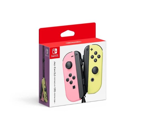 Switch Joy-Con 淡雅粉红色/淡雅黄色