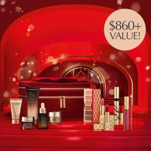 Estee Lauder 雅诗兰黛圣诞大礼包仅$100+  含小棕瓶+白金等!