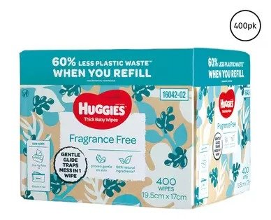 Huggies 无香型宝宝湿巾 400pk