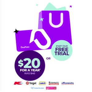 OnePass会员半价！一年$20(原$40) Kmart/Priceline等免运