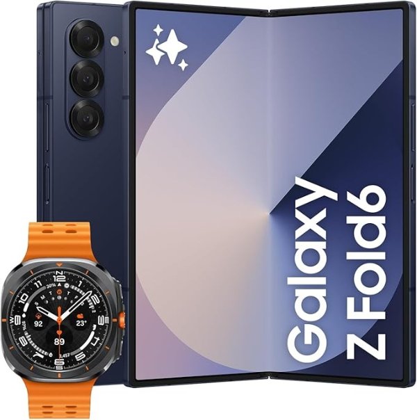 Galaxy Z Fold6 AI 智能手机 1TB + Galaxy Watch Ultra 47mm智能手表