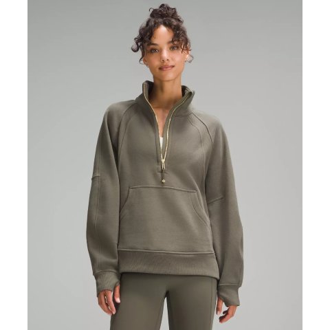 lululemon今日新色！Scuba 军绿色 金拉链