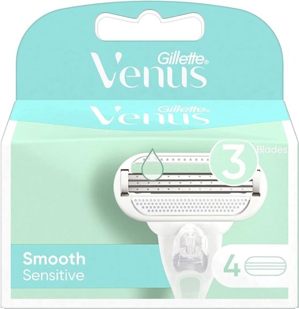 Gillette Venus 芦荟敏感肌替换刀片4个