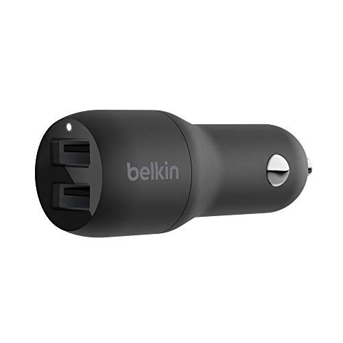 Dual USB Car Charger,Black, 24W 车充