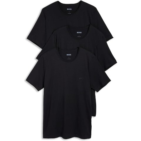 BOSS黑色T恤3件