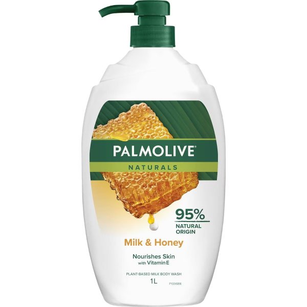 Palmolive 天然牛奶和蜂蜜沐浴露 1L