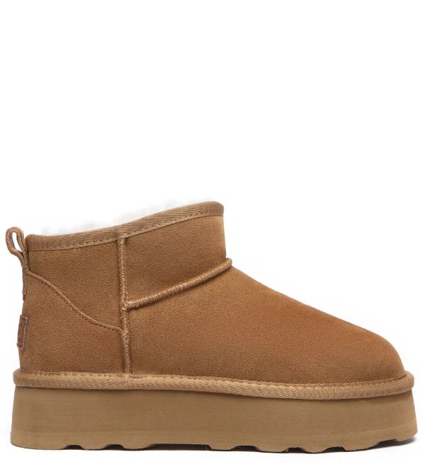 Australia Shepherd Ugg 厚底踝靴