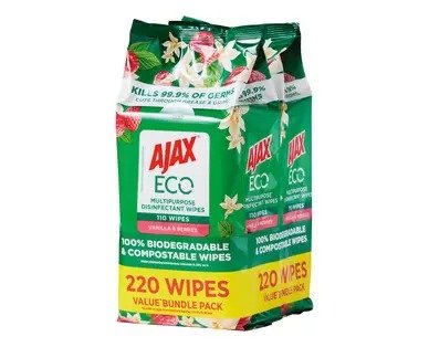 Ajax Eco多功能清洁湿巾 220pk