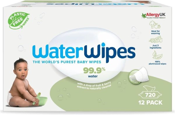 WaterWipes 婴儿湿巾 720片（12包）