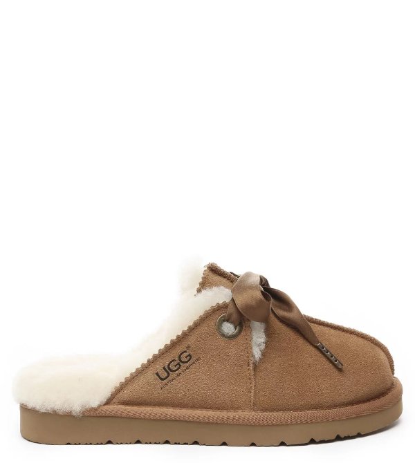 Australia Shepherd Ugg 绑带拖鞋