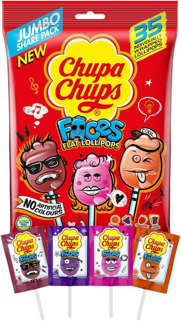 Chupa Chups Faces 棒棒糖 35 颗