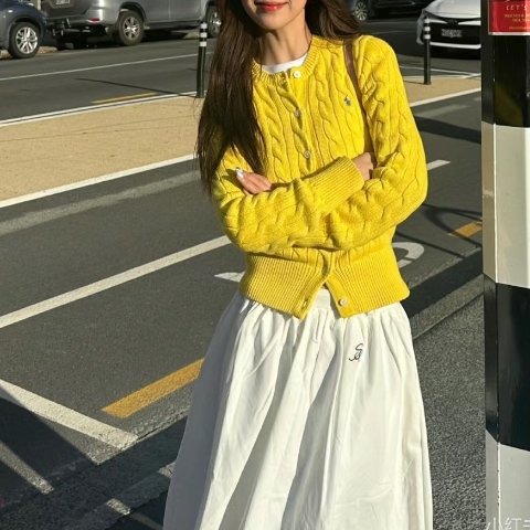 Polo Ralph Lauren 闪促7折周雨彤同款小马棒球帽$69 柠檬黄针织