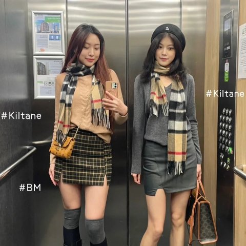 汤普森羊绒围巾