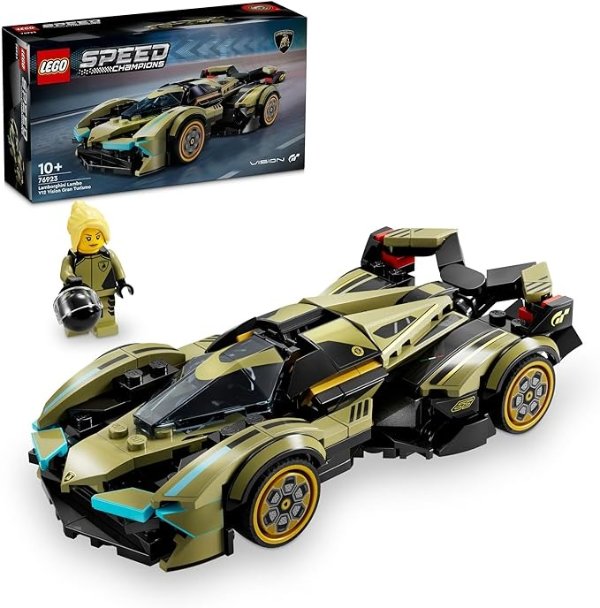  Speed Champions Lamborghini Lambo V12 Vision GT Super Car 76923 汽车玩具