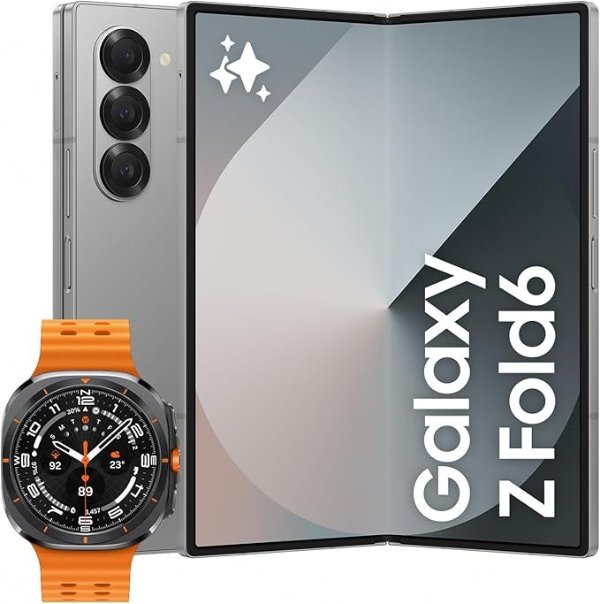 Galaxy Z Fold6 AI 智能手机 256GB + Galaxy Watch Ultra 47mm智能手表