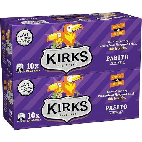 Kirks Pasito 软饮混合口味装 20 x 375 mL