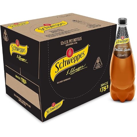 Schweppes 棕奶油苏打水 12 x 1.1L