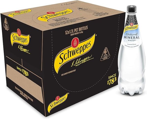 Schweppes  天然矿泉水 12 x 1.1L