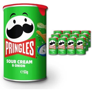 Pringles 酸奶油洋葱, 12 Pack (12 x 53g)