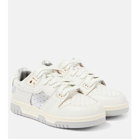 Leather low-top sneakers  820.00  |