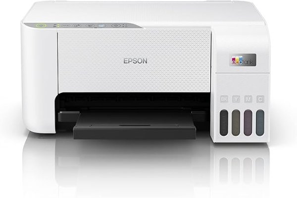 Epson EcoTank ET-2810 Multifunction Printer, White, Compact, C11CJ67501