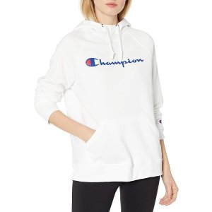 Champion（冠军）官$79.99，折后$47.99白色连帽卫衣