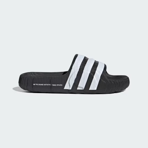 Adilette 22 黑白拖鞋