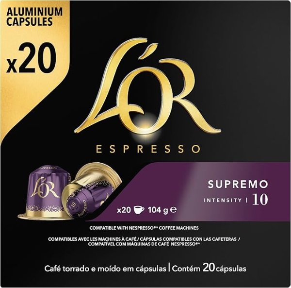 L'OR Espresso Coffee Supremo - 200 粒咖啡胶囊