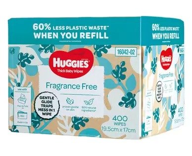 Huggies 无香宝宝湿巾 400pk