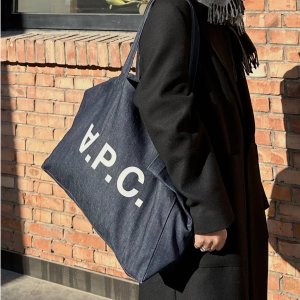 A.P.C.海军蓝 Daniela 托特包