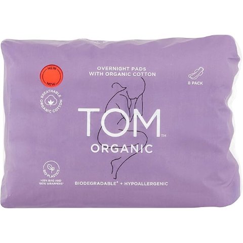 TOM Organic 夜用卫生巾 8片