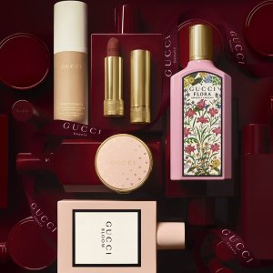 即将截止：Gucci Beauty 全场8折💥复古碎花口红$57