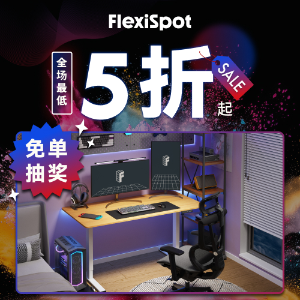 Flexispot黑五大促 升降桌低至$113，固定桌$19秒杀！