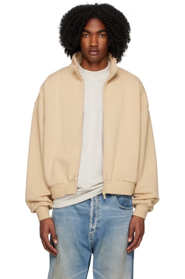 Beige Full Zip 夹克外套