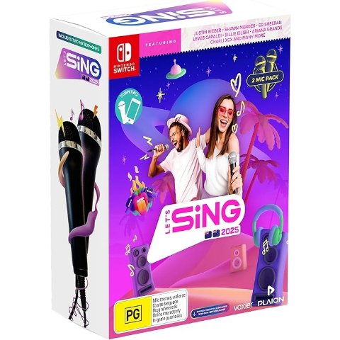 《一起歌唱Let''s Sing2025》+双话筒 - Nintendo Switch