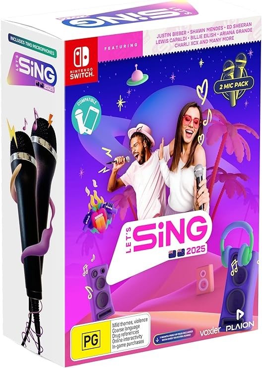 《一起歌唱Let''s Sing2025》+双话筒 - Nintendo Switch