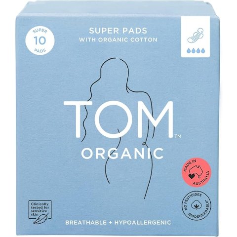 TOM Organic Super超薄卫生巾 10片