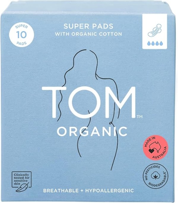 TOM Organic Super超薄卫生巾 10片