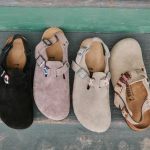 Birkenstock官网 黑五大促 樱花粉百搭拖鞋$91