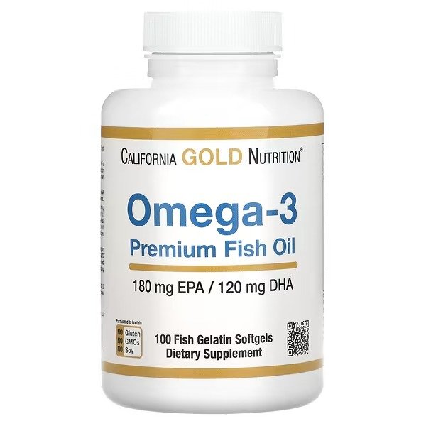 Omega-3 优质鱼油，100 粒