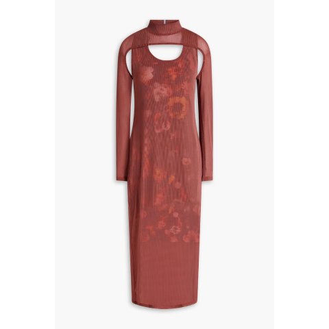 MCQ ALEXANDER MCQUEEN新中式废土风！网纱连衣裙