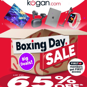 Kogan Boxing Day 大促 全场2.5折起 First会员提前购！