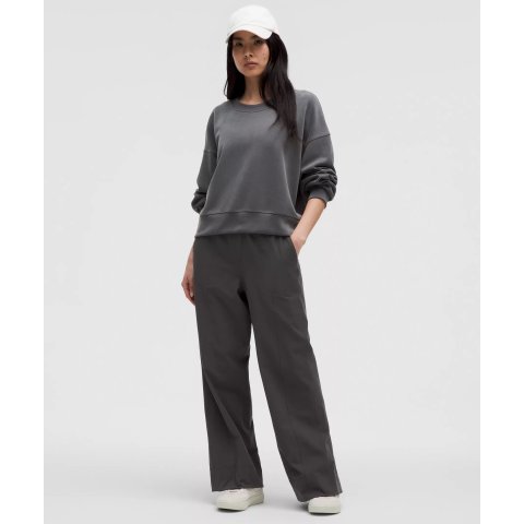 [100%COTTON] 超高腰LEOPARD SCULPTED CURVED PANTS/ 2色