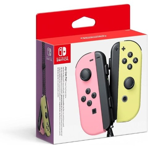 Switch Joy-Con 淡雅粉红色/淡雅黄色