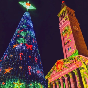 布里斯班 绝美 City Hall Lights 圣诞氛围拉满