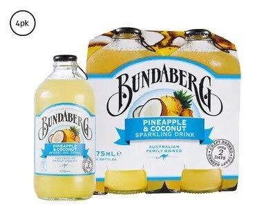 Bundaberg 气泡水 4x375ml