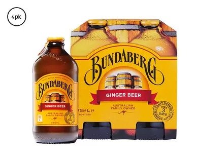 Bundaberg 气泡水 4x375ml