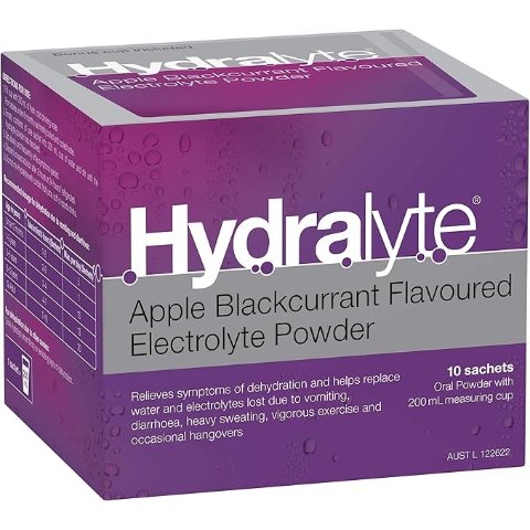 Hydralyte 电解质粉苹果黑加仑味 10包