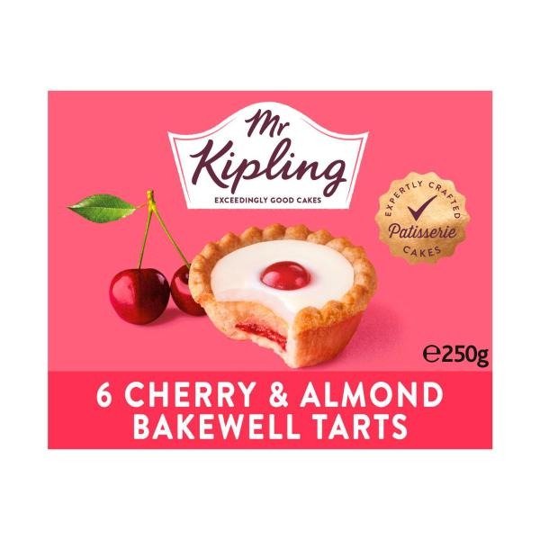 Mr Kipling 樱桃杏仁 Tarts 6 件装 | 250g